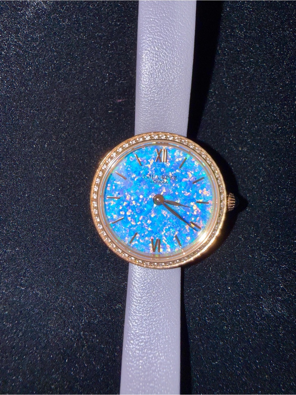 Lola rose ladies blue opal watch